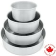 thumbnail image 1 of Crown Cake Pan Set, 6, 8, 10, 12" by 3" Deep, Heavy Duty, Even-Heating, Pure Aluminum, 1 of 6