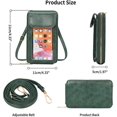 thumbnail image 3 of Small Crossbody Bag with Touch Screen Window Small Crossbody Bag Women Wallet PU Leather Mobile Phone Pouch with Card Slot and Adjustable Shoulder Strap, 3 of 6