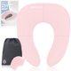 thumbnail image 1 of Asiento de inodoro Jool Baby plegable para viaje con bolsa, rosa, 1 of 6