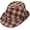 Pink, variant on Gingham Check Fedora Hat - Manhattan Trilby Corduroy Banded for Men Women LD61570