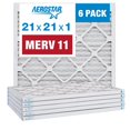 thumbnail image 1 of Filtro de aire Aerostar MERV 11 21 x 21 x 2 cm para horno AC, paquete de 6, 1 of 7