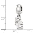 thumbnail image 3 of Sterling Silver LogoArt Official Licensed Collegiate University of Southern California (USC) Bead Charm Small Dangle, 3 of 3