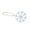 Silver white, variant on O Snowflake Reflective Warning Pendant Handbag Charm Keychain Kids Safety Reflector Pendants for Walking Running Cycling