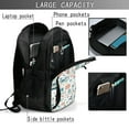 Salouo Eiffel Tower Pattern Extra Large Travel Laptop,Backpack with USB