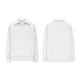 thumbnail image 4 of Plebaso Women's Collared V Neck Sweatshirts Oversized Casual Long Sleeve Womens Loose Pullover Shirts, 4 of 7