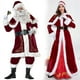 thumbnail image 2 of Disfraz de cosplay de Papá Noel, edición de lujo, traje de actuación para pareja con baile navideño, 2 of 5
