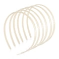 thumbnail image 1 of BRIGHTFUFU Frccolor 12pcs mujeres diademas de plástico lisas bandas de cabello de bricolaje accesorios para el cabello para el cabello (blanco), 1 of 8