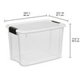 thumbnail image 2 of Sterilite 30 Qt 6-Pack & 18 Qt 6-Pack Plastic Stackable Storage Bin w/ Lid, 2 of 12