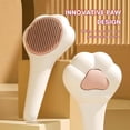 thumbnail image 3 of Cute Paw-Shaped Cat Brush with Release Button Deep Fur Removal and Easy Cleaning for All Cat Breeds, 3 of 5