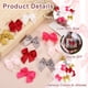 thumbnail image 3 of Uxcell 30Pcs Mini Ribbon Bow 1" Mini Fabric Satin Ribbon Flower Bows Craft DIY Sewing Wedding Birthday Party Black, Orange 120, 3 of 5