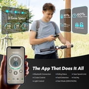 Electric Scooters for Adults, Foldable Side Light 8.5 Tire 550W 19 MPH, Long-Range Portable E Scooter