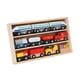 thumbnail image 3 of Juego de juguetes de tren de madera, vagones de tren, juguetes navideños, tren de juguete interactivo Montessori Estilo A, 3 of 9