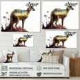 thumbnail image 4 of Designart Double Exposure Of A Kangaroo With Australian Landscape Canvas Wall Art, 4 of 5