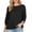 Black plus size fall sweater a1, variant on Fall Winter Plus Size Knitted Tops for Women 3/4 Sleeve Casual Pullover Boho Loose Fit Solid Comfy Blouses Trendy Work Outfits Cold Weather Layering, Gray 3XL