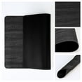 thumbnail image 5 of Placemats Set of 6 Leather Placemats for Kitchen Dining Table Decor Table Placemats Imitation Weaving Table Mat Black 17.7*11.8inch, 5 of 6