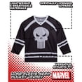 thumbnail image 3 of Marvel Mens Hockey Jersey Spider-Man Mickey Mouse Punisher Long Sleeve Mesh Hockey Jerseys for Men, 3 of 7