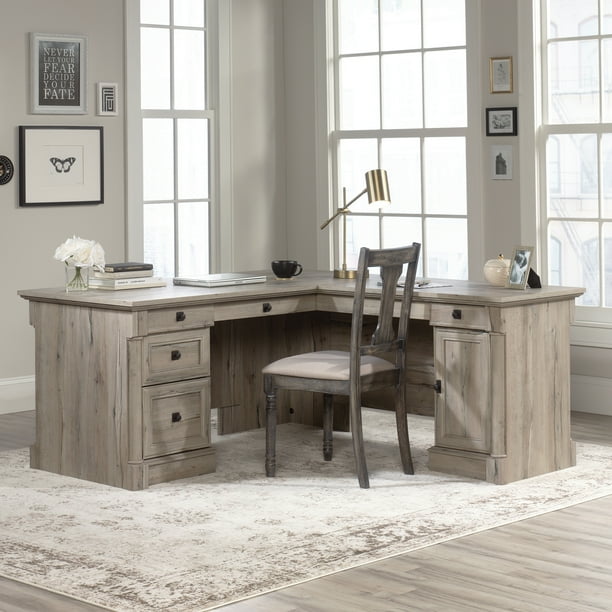 Sauder Palladia LDesk, Split Oak Finish