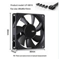 thumbnail image 2 of Computer Case Fan 80mm 4-Pin PWM High Airflow Ultra-Thin Cooling Fan, 2 of 5