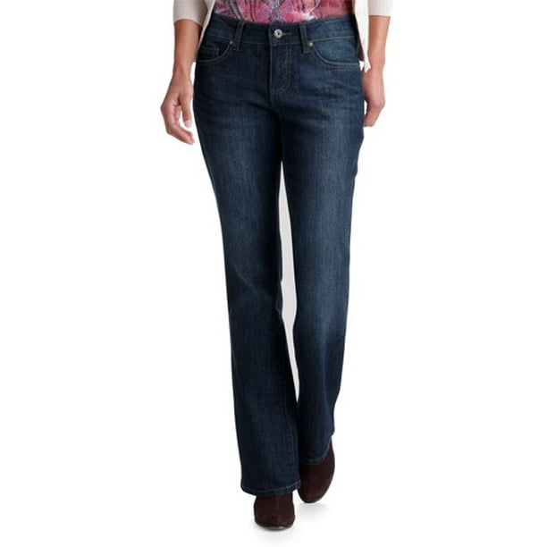 Faded Glory - Women's Basic Bootcut Jeans, Petite - Walmart.com ...