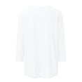 thumbnail image 5 of Bexdxz Cute Ghost Pumpkin Halloween 3/4 Sleeve Shirts for Women Funny Bat Graphic Crew Neck Three Quarter Length Tee Fall Casual Holiday Top White 3XL, 5 of 6