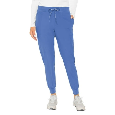 

MED COUTURE Women s Moisture-Wicking Peaches Seamed Jogger Color: Ceil Size: L Regular (8721-CEIL-L)