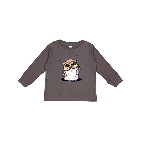 Inktastic KiniArt Owl Boys or Girls Long Sleeve Toddler T-Shirt