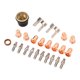 thumbnail image 5 of Kit De Boquilla Para Cortador De Plasma, Kit De Soporte De Electrodo De Punta De Cortador De Plasma Fácil De Reemplazar 24 Piezas Producción Profesional Para CUT 55DS Pro CUT 65DS, 5 of 7