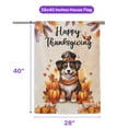 thumbnail image 5 of Happy Thanksgiving Miniature American Shepherd Welcome Thankful Fall Autumn House Flag 28x40in Double Sided MAS Dog Lover Gifts Outdoor Decor - 02021, 5 of 5