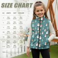 thumbnail image 6 of Xixirimido Christmas Trees Snowmen Gifts Pattern Kids Zip-up Vest for Girls Boys Sleeveless Fleece Vest with Pockets Stand Collar Jacket Kids Fall Winter Outwear for 4T, 6 of 6