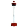 thumbnail image 2 of 26" Standing Tall Metal Spin-top Durable Ashtray -Orange, 2 of 2