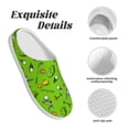 thumbnail image 5 of Lsque Golf Sport Club Pattern Womens Comfort Cotton on Scuff With Memory Foam and Anti-skid Sole Slipper-35/36, 5 of 7