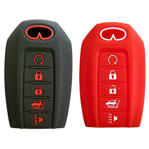 2 Key Fob Cover for 2014 2015 Infiniti Q60 Remote Case Rubber Skin Jacket 2 Key Fob Cover for 2014 2015 Infiniti Q60 Remote Case Rubber Skin Jacket