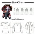 thumbnail image 6 of Cathalem Women Long Sleeve Jacket Coat Plaid Women's Cardigan Fall Winter Womens Shirt Blouse Tops, 6 of 6