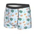 thumbnail image 2 of Wukai Turtles And Goldfish Print Men’s Underwear Breathable Boxer Briefs,&nbsp;Moisture Wicking & Breathable-Small, 2 of 7