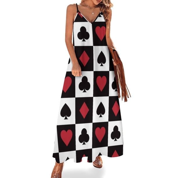 Patrón de tarjeta - Vestido rojo sin mangas vestido de verano mujer vestidos de noche ropa de lujo para mujer