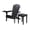 Black, variant on 35 x 32 x 28 in. Foldable Chair with Cup Holder & End Table, Natural