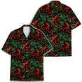 thumbnail image 3 of Red Octopus Hawaiian Shirt For Men Vintage Aloha Summer Tropical Mens Hawaiian Shirts Short Sleeve Button Down Shirt Men, 3 of 7