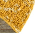 thumbnail image 4 of Unique Loom Moroccan Trellis Shag Collection Area Rug - Meknes (7' 10" x 10' Oval Yellow/Ivory), 4 of 6