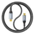 thumbnail image 1 of Cable USB-C ZeroneTeck de 3 pies, 20 Gbps, 4K, 100 W, carga rápida, 1 of 7