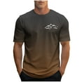 thumbnail image 2 of COSFO Men Shirts Running Casual Gradient Short Sleeve Tops Crew Neck Loose Pullover Outdoor Graphic Tees, 2 of 5