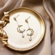 thumbnail image 4 of Pendientes de circonita con micro incrustaciones de estilo retro japonés y pendientes de borlas de luna dulce Pendientes de Lolita de circonita colorida para mujer, 4 of 5