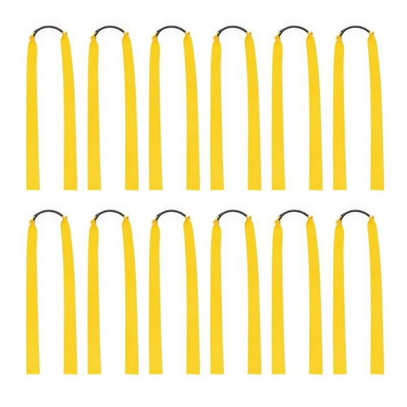 12Pcs Rubber Bands for Catapult Widened Flat Elastics Hunting
