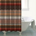 thumbnail image 5 of Extra Long Boho Shower Curtain 72x84 Inches - Vintage Floral & Tropical Leaves Pattern, Waterproof Bohemian Bathroom Decor with 12 Hooks, Tribal Rustic Style, 5 of 5