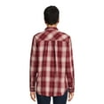 thumbnail image 3 of Time and Tru Women's Button Down Flannel Shirt with Long Sleeves, Sizes XS-3XL, 3 of 5