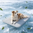 thumbnail image 5 of AuroraX Large Dog Cooling Mat Indoor Outdoor Pressure Activated Breathable 3D Mesh Foldable Waterproof Pet Cooling Mat for Cats Non-Toxic Non-Slip Cooling Pads for Dogs in Pets, 5 of 9
