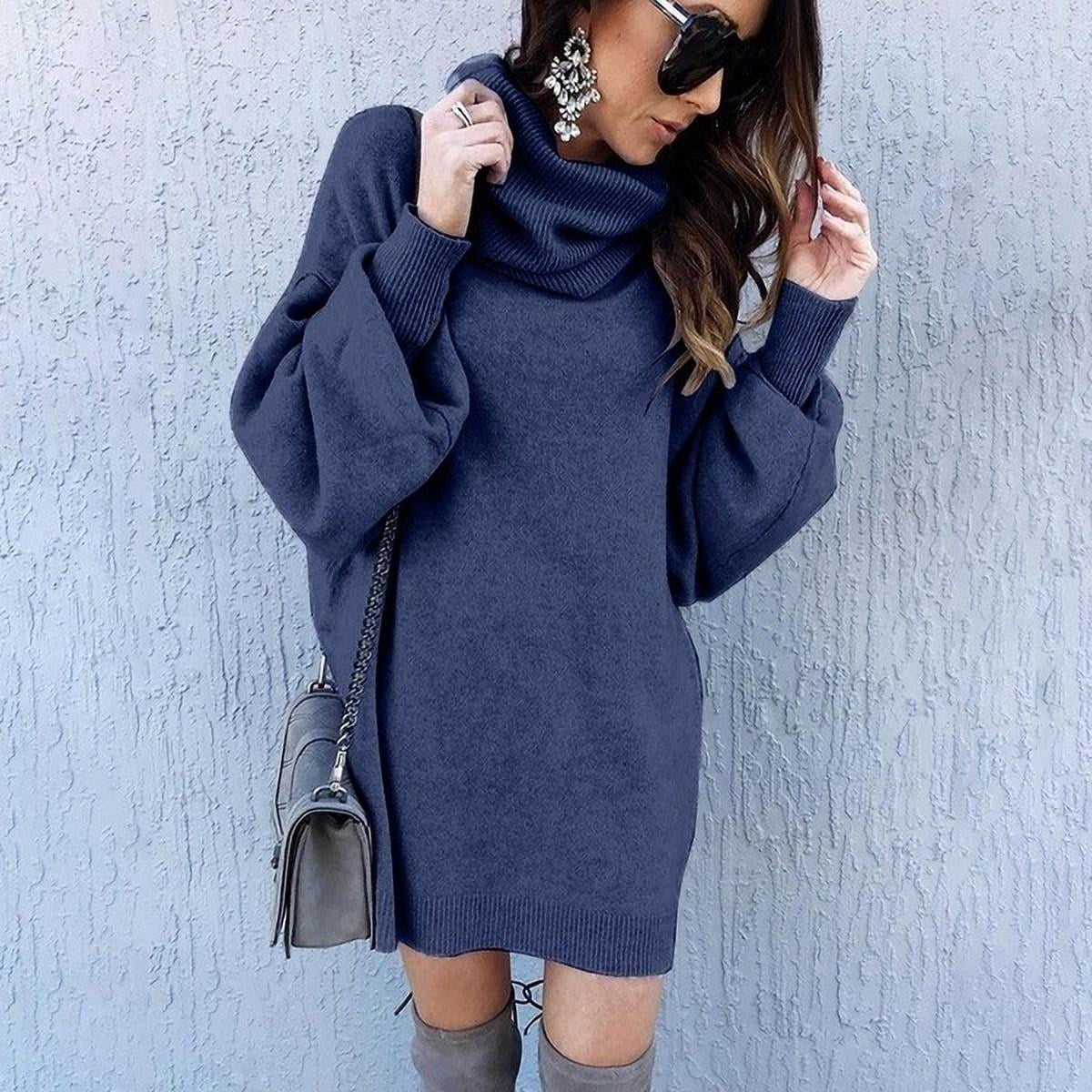 NGMQ Women Long Sleeve Sweaters Casual 
