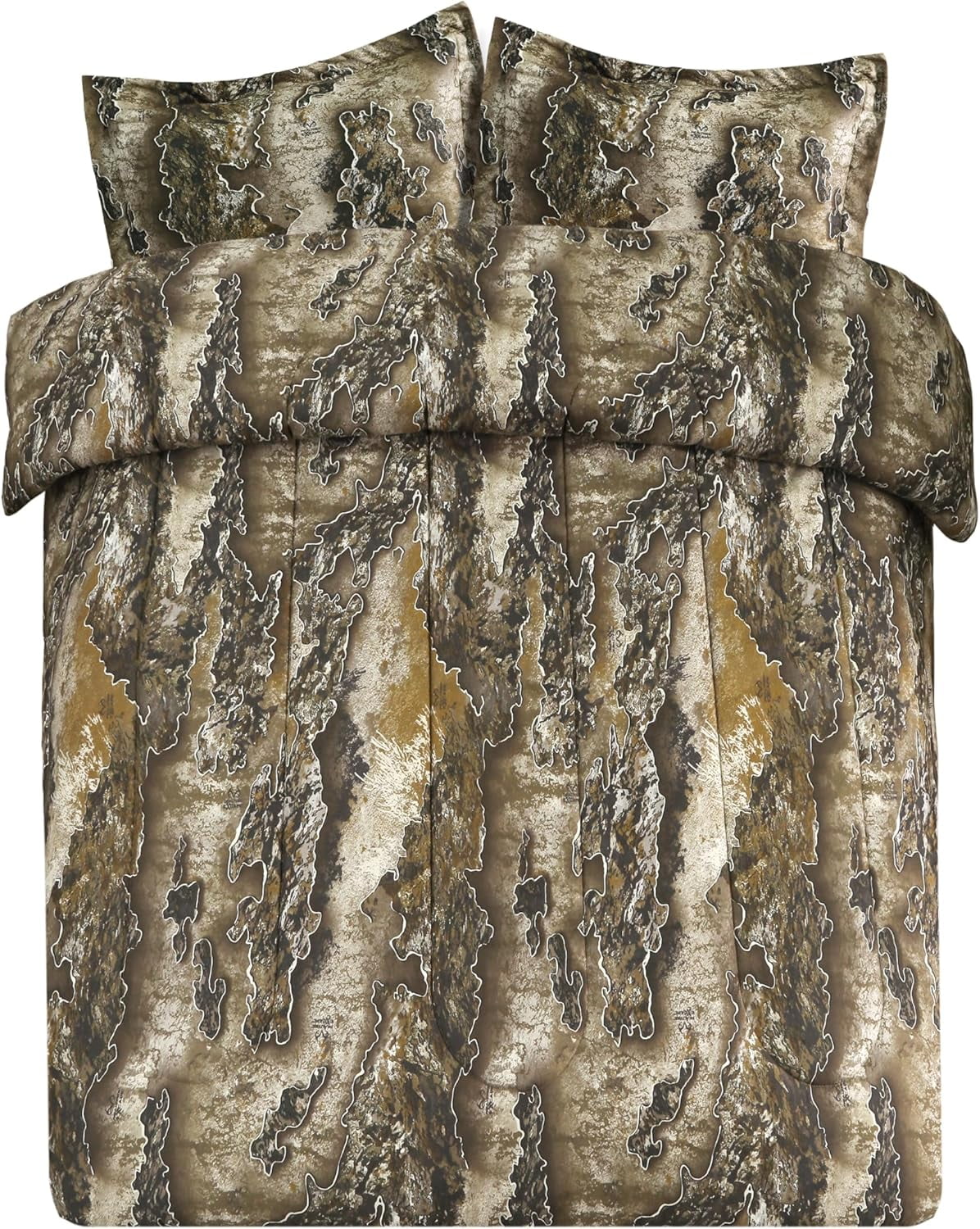 VISI-ONE Realtree Excape Queen 3 Piece Comforter Set – Lightweight Microfiber Bedding with Unisex Rustic Charm, Farmhouse Appeal for Lodges, RVs, Cabins, Nature Lovers, Hunters & Modern Home Décor