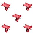 thumbnail image 3 of maskred Support de Téléphone Intelligent en Alliage d'Aluminium pour Téléphone Intelligent 3.5-6.2 Pouces Mobile Téléphone Vélo Guidon Support Support de Support Rouge 5Set, 3 of 6