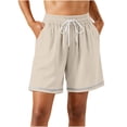 thumbnail image 6 of ByworldtasicNo Boundaries Women's Athletic Shorts Drawstring Elastic Waist Summer Beach Shorts with Pockets, 6 of 6