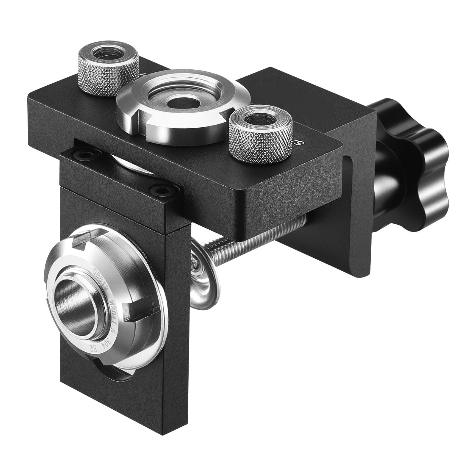 Self-Centering Doweling Jig Kit – Includes 3 Drill Bits & Depth Stops – Precision Woodworking Tool for Perfectly Aligned Holes (Ideal for Cabinets, Furniture & DIY Projects)